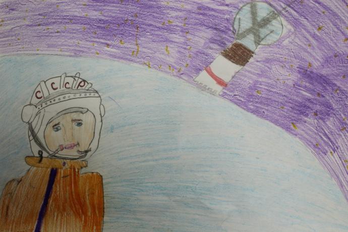 Рисунки на 12 апреля день космонавтики на конкурс