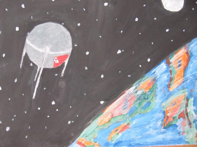 Рисование ко Дню космонавтики