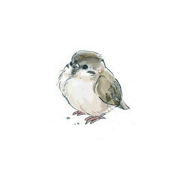 Воробей скетч