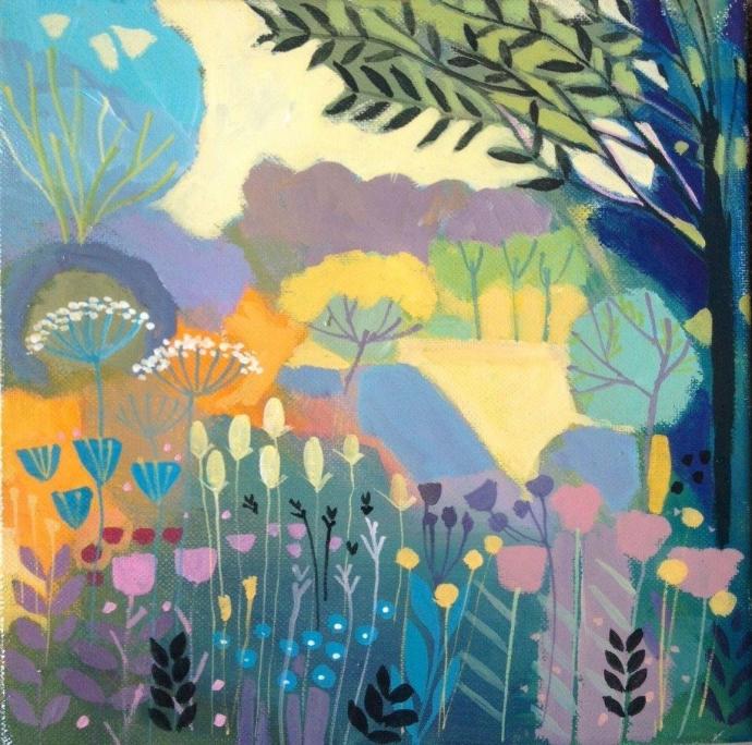 Декоративный пейзаж цветовая гамма