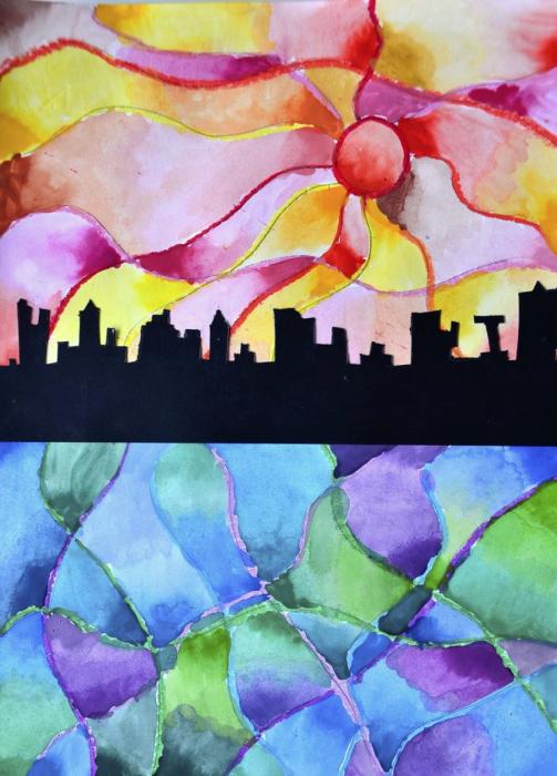 Теплые тона в рисовании