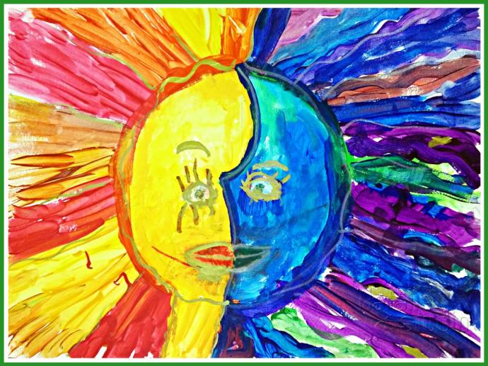 Рисование теплые и холодные цвета