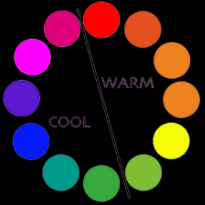 Теплые и холодные цвета для детей