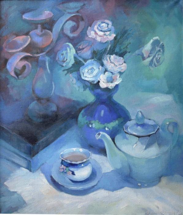 Натюрморт в холодных тонах