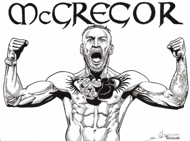 Эскиз Конора МАКГРЕГОРА