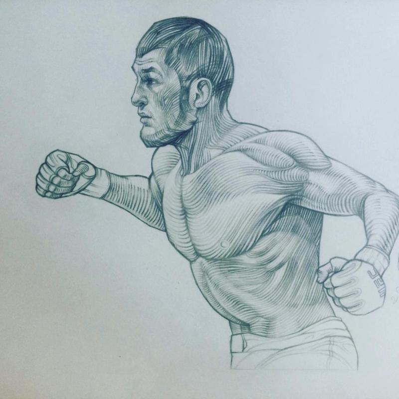 Как нарисовать легким способом Хабиба