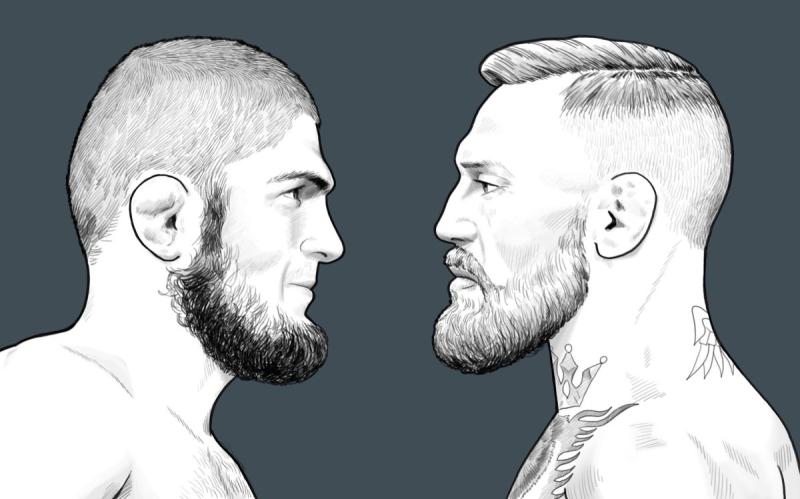 Рисунок Хабиба Нурмагомедова