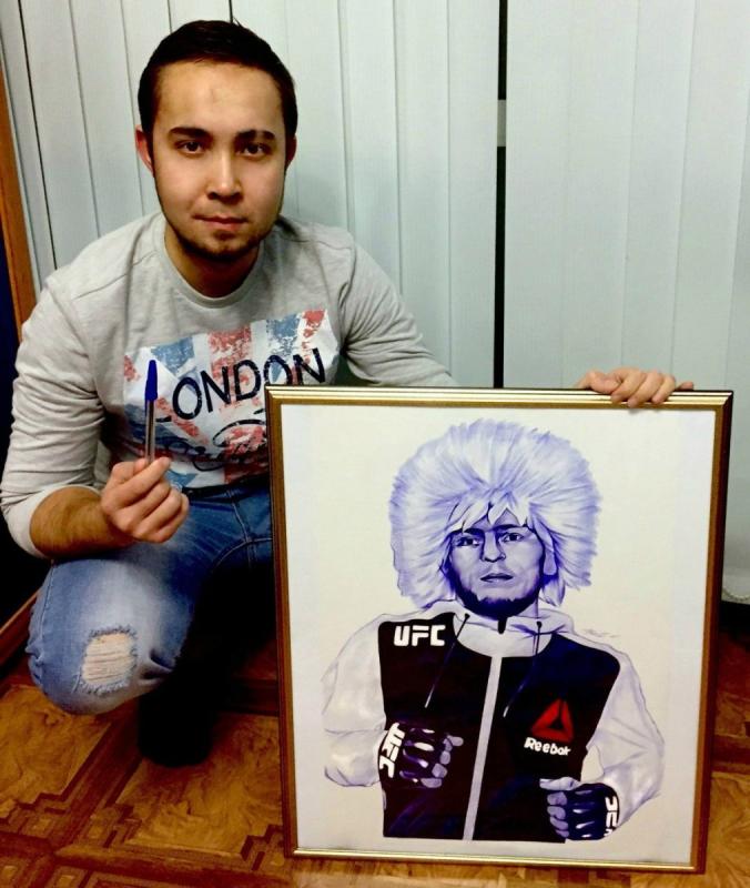 Рисунок Хабиба Нурмагомедова