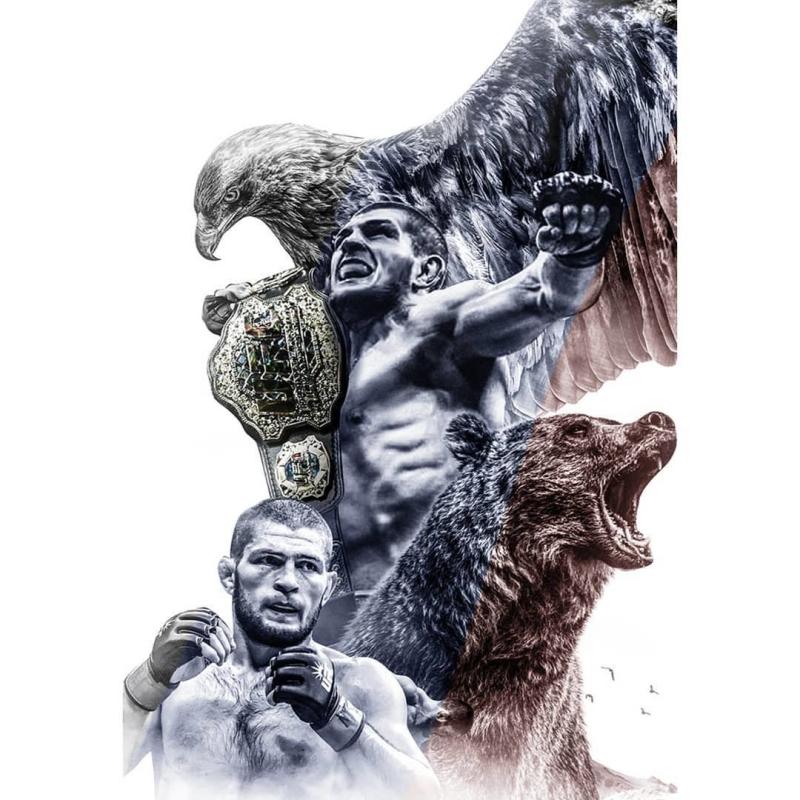 Хабиб Нурмагомедов арт с орлом