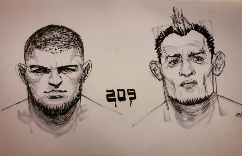 Хабиб Нурмагомедов карандашом