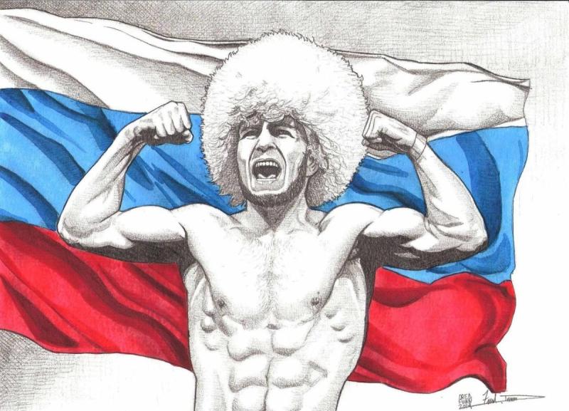 Рисунок Хабиба Нурмагомедова
