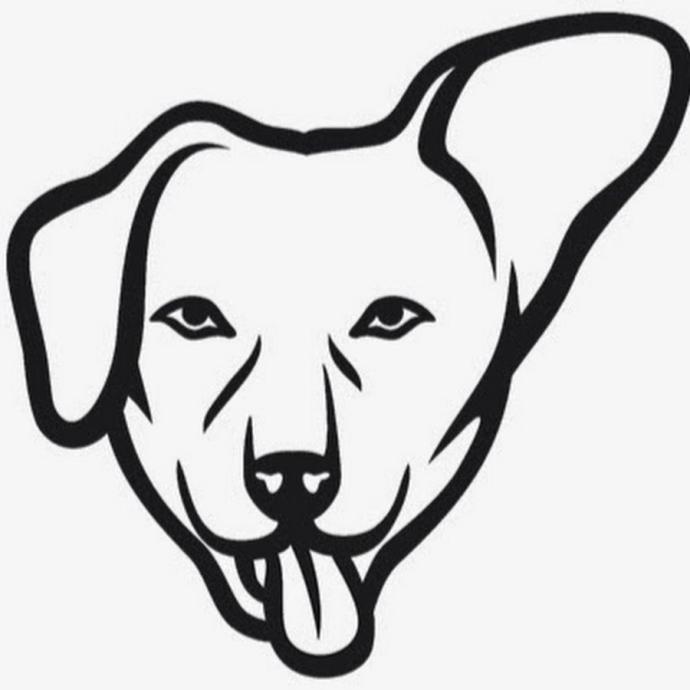 Контур головы собаки
