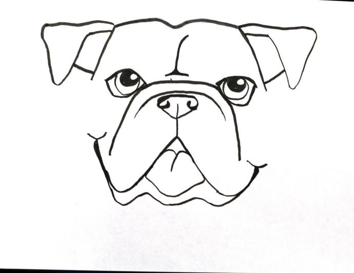 Скул дог рисунок карандашом