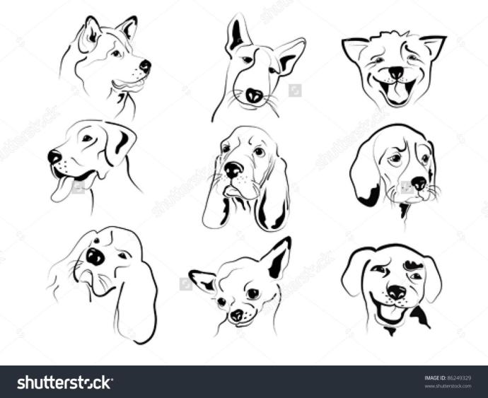 Морда собаки с открытой пастью