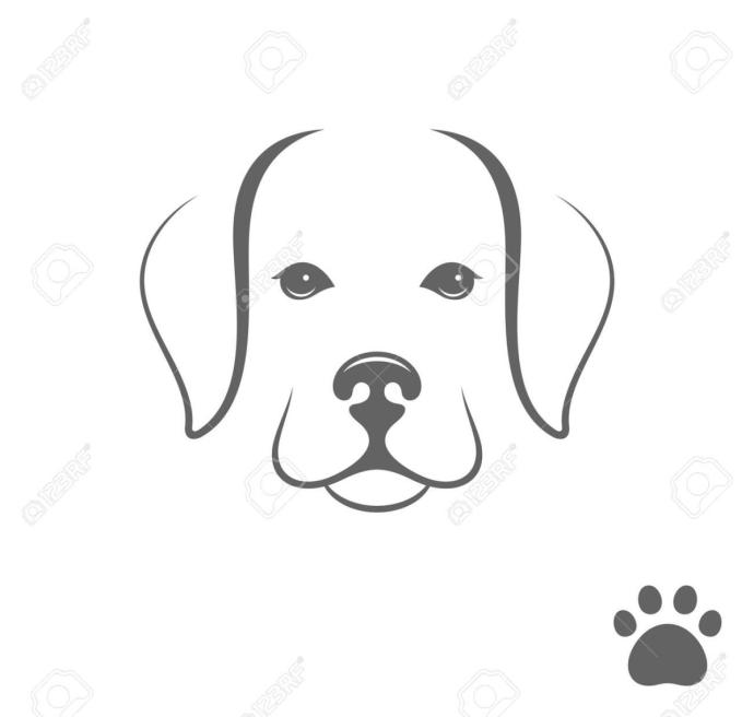 Джек Рассел терьер для срисовки