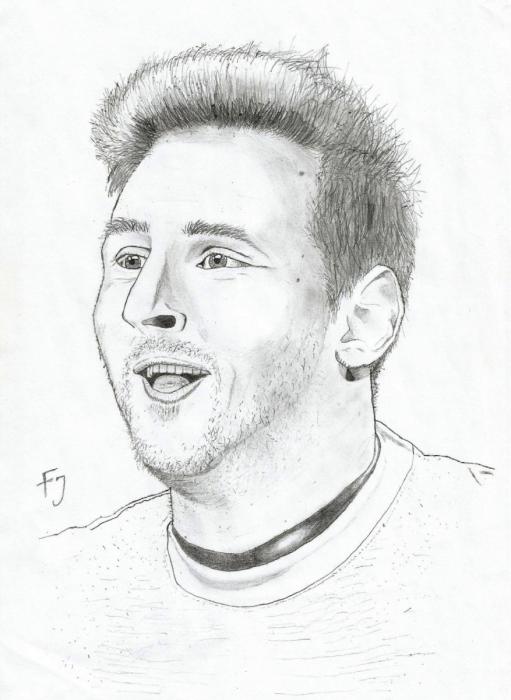 Рисунок месси легкий76