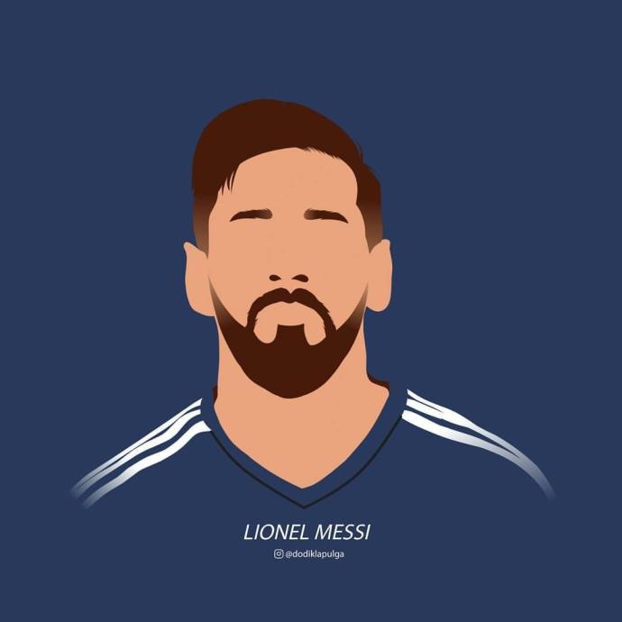 Лионель Месси портрет