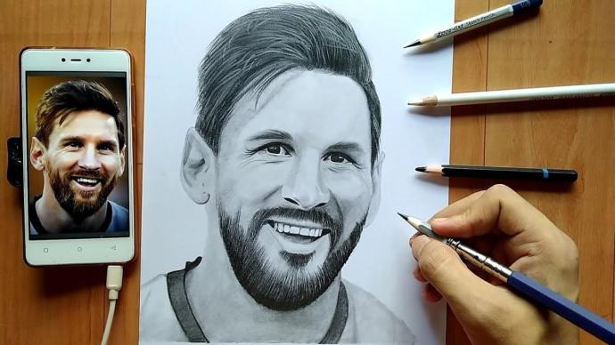 Скетч Лионель Месси