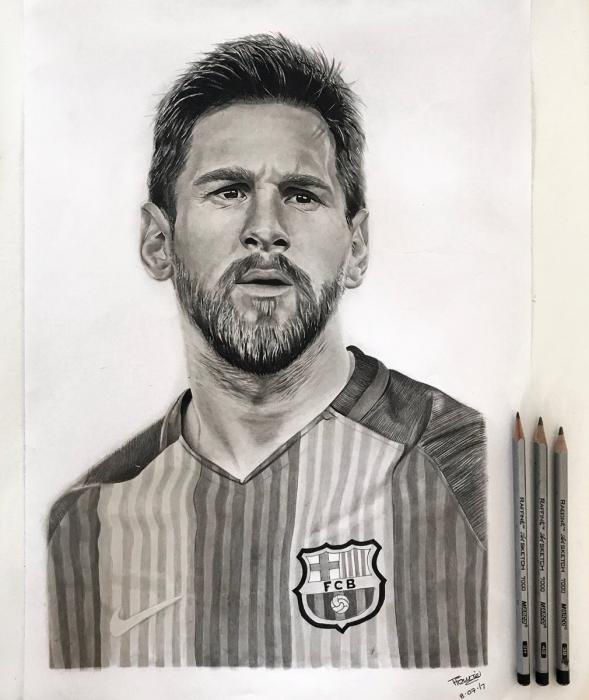 Messi 2020 рисунок