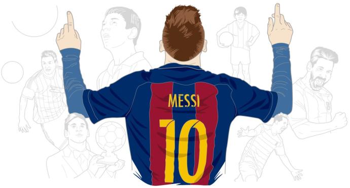 Месси рисунок