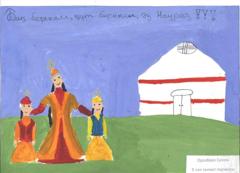 Рисование в старшей группе юрту