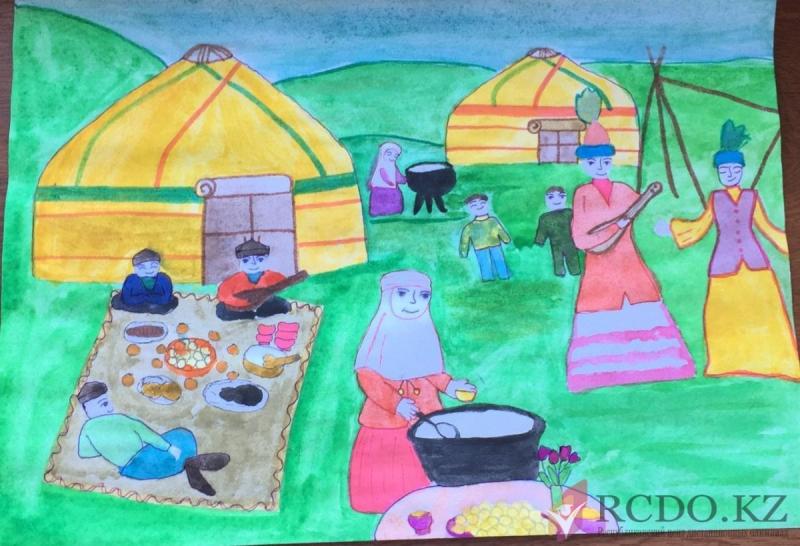 Рисунки на тему Наурыз традиционная еда