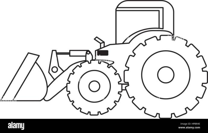 Трактор карандашом