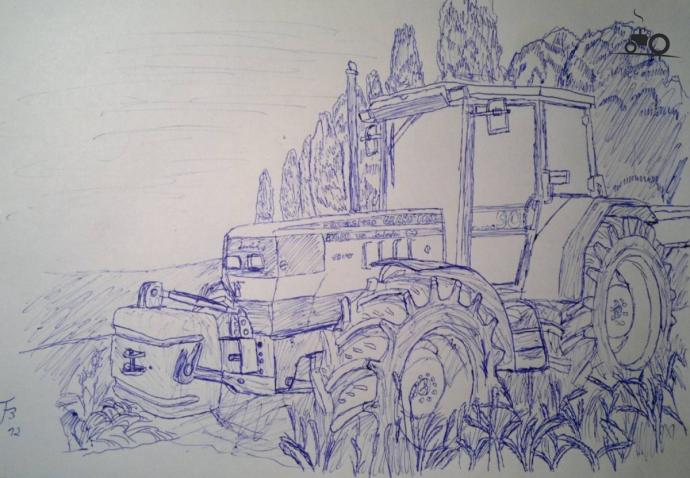Трактор рисовать