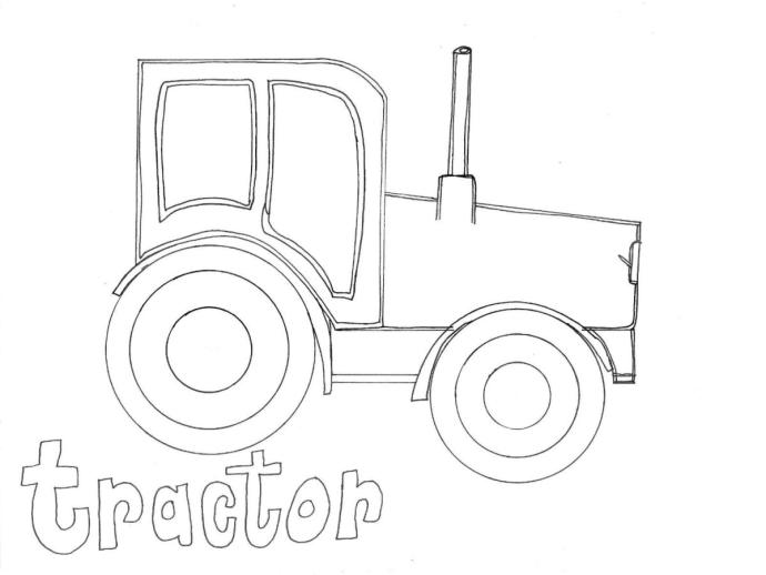 Раскраска трактор Беларусь МТЗ-82