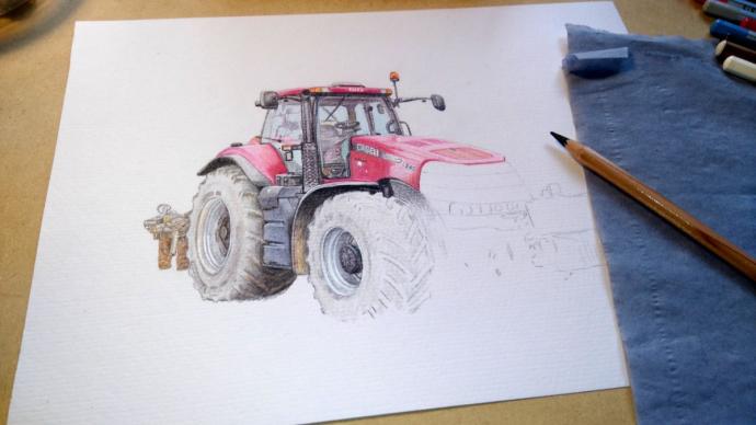 Трактор для выжигания