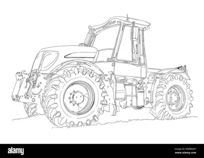 Трактор карикатура
