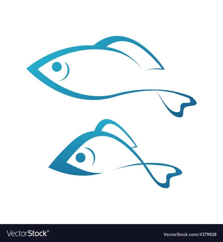 Схематичное изображение рыбы