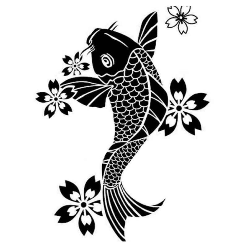 Трафареты для декора рыбки