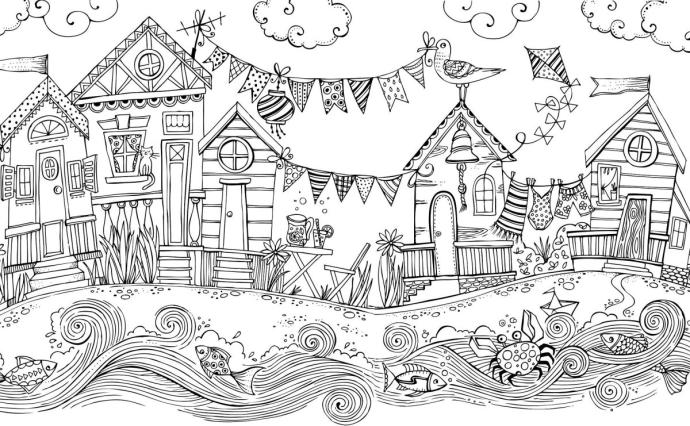 Волшебный домик раскраска