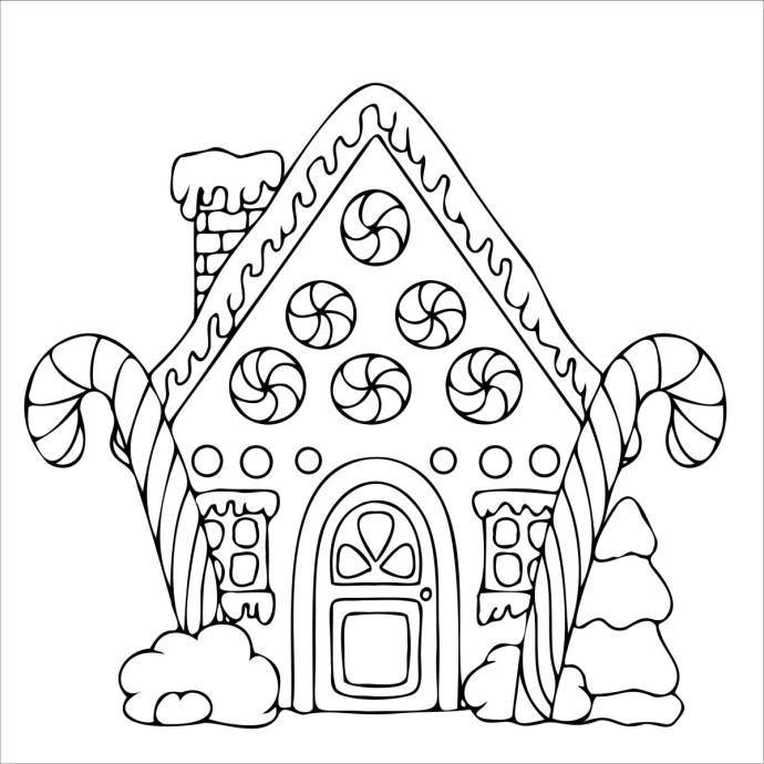 Зайкина избушка раскраска