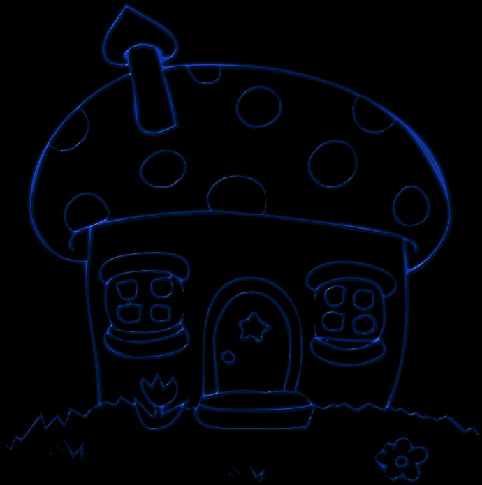 Сказочный домик раскраска