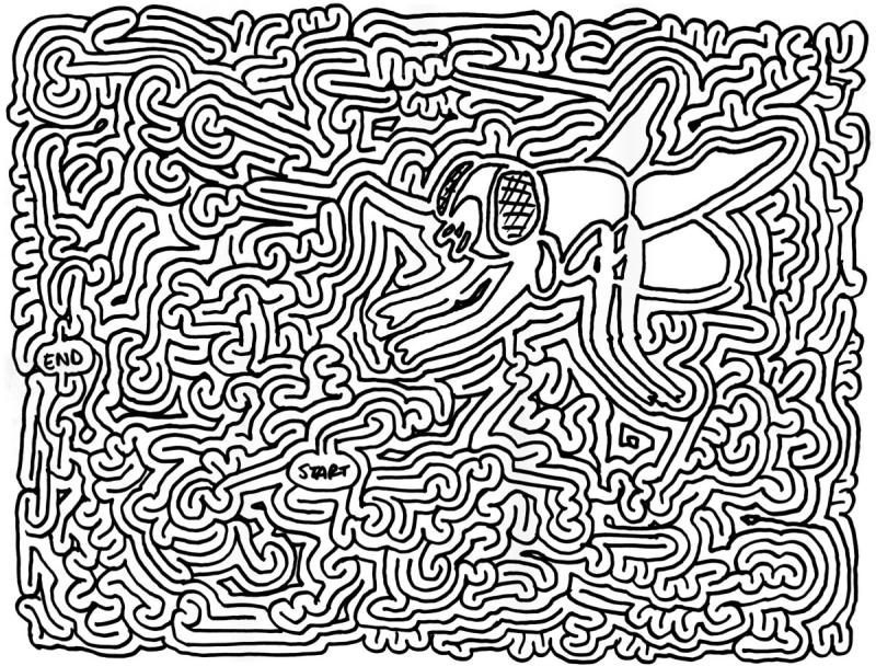 Лабиринт сложный