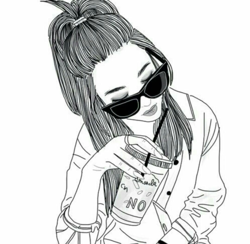 Раскраски для девочек крутые девчонки