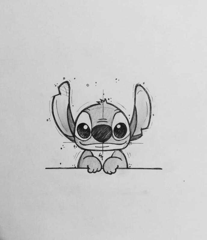 Стич тату эскиз