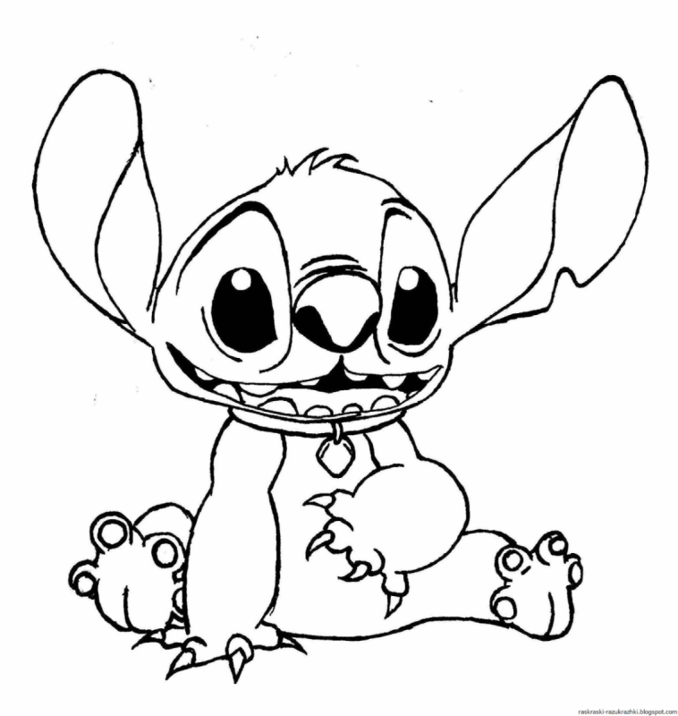 Стич 626 раскраска