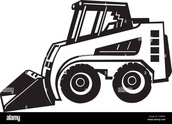 Рисуем трактор с ковшом