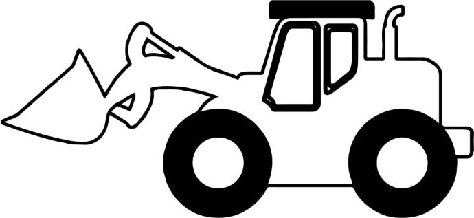 Трактор JCB контур