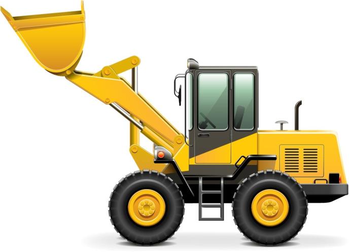 Экскаватор погрузчик раскраска