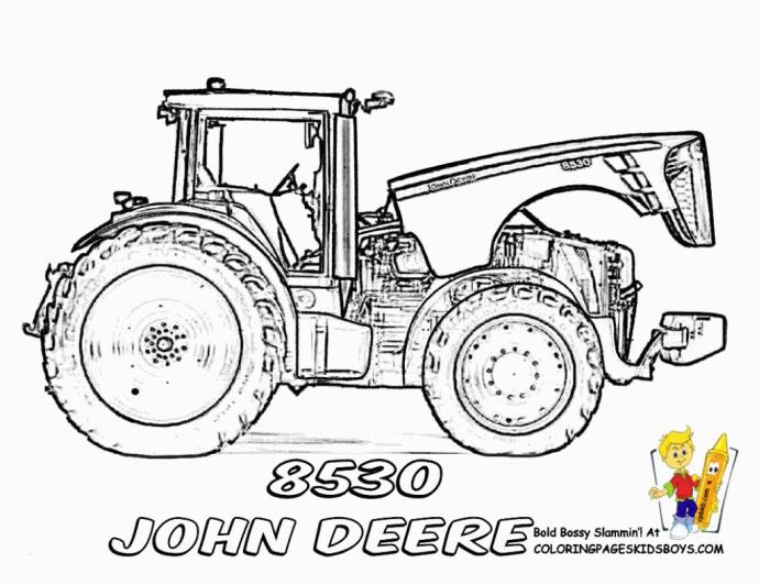 Трактор с ковшом рисунок