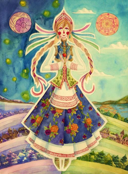 Василиса прекрасная рисунок для детей