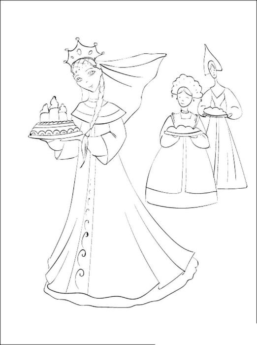Кукла Василисы прекрасной нарисовать