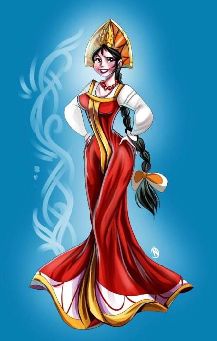 Рисунок царевны Несмеяны