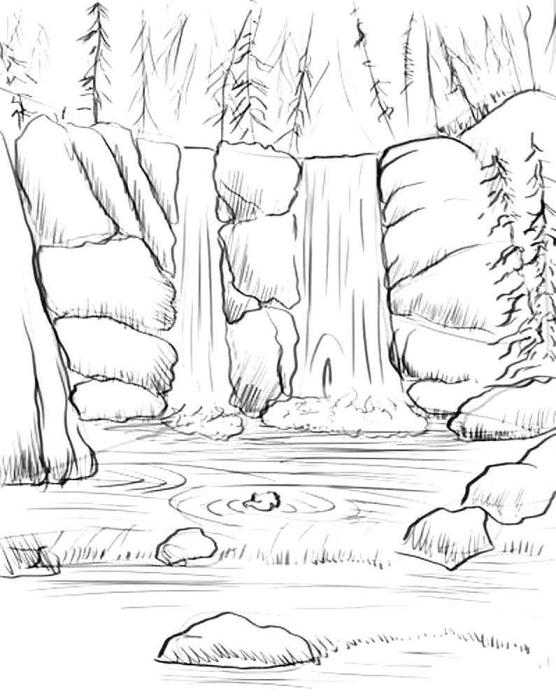 Скетч природа