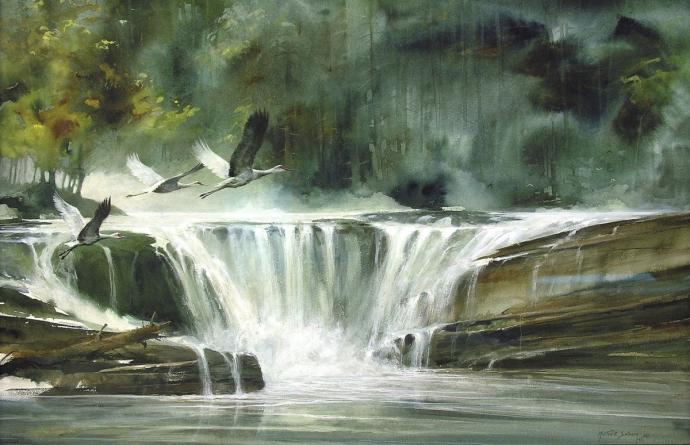 Водопад для срисовки