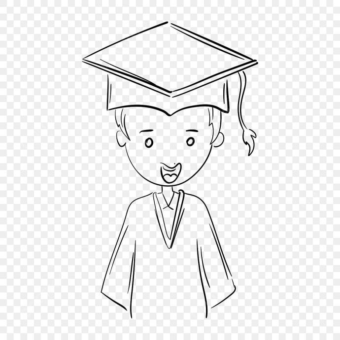 Выпускники рисунок карандашом